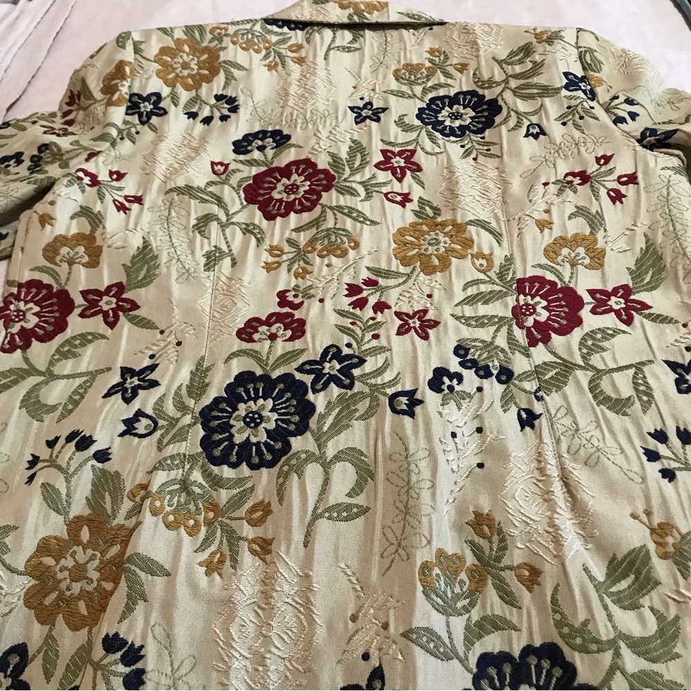 ALFRED DUNNER Tailored Floral Embroidered Jacquard Blazer - Picture 5 of 12